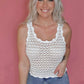 The Lilliana Pointelle Knit Tank