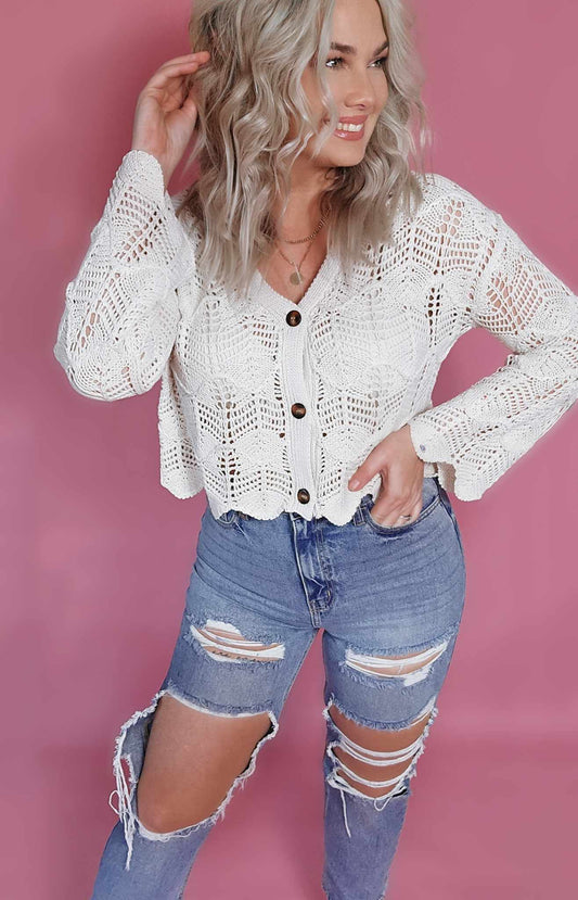 Scallop Hem Top