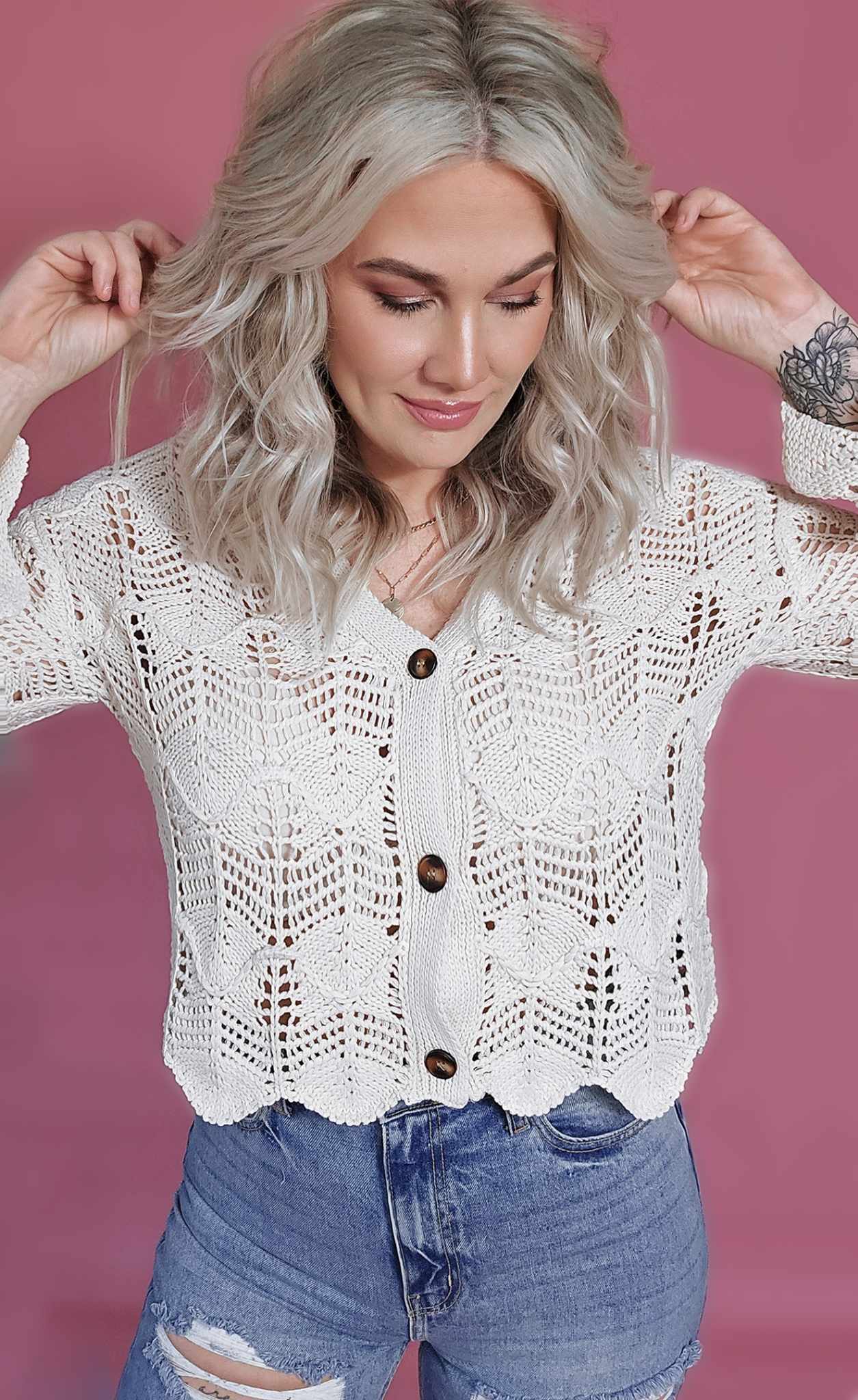 Scallop Hem Top