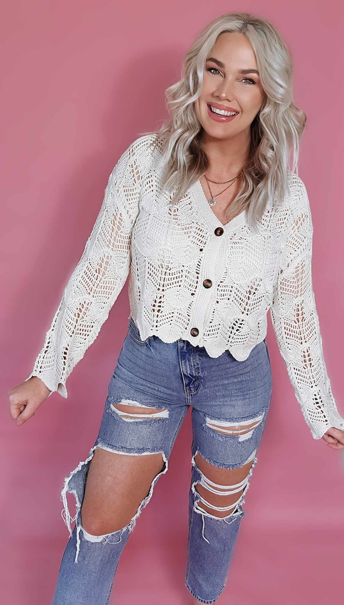 Scallop Hem Top