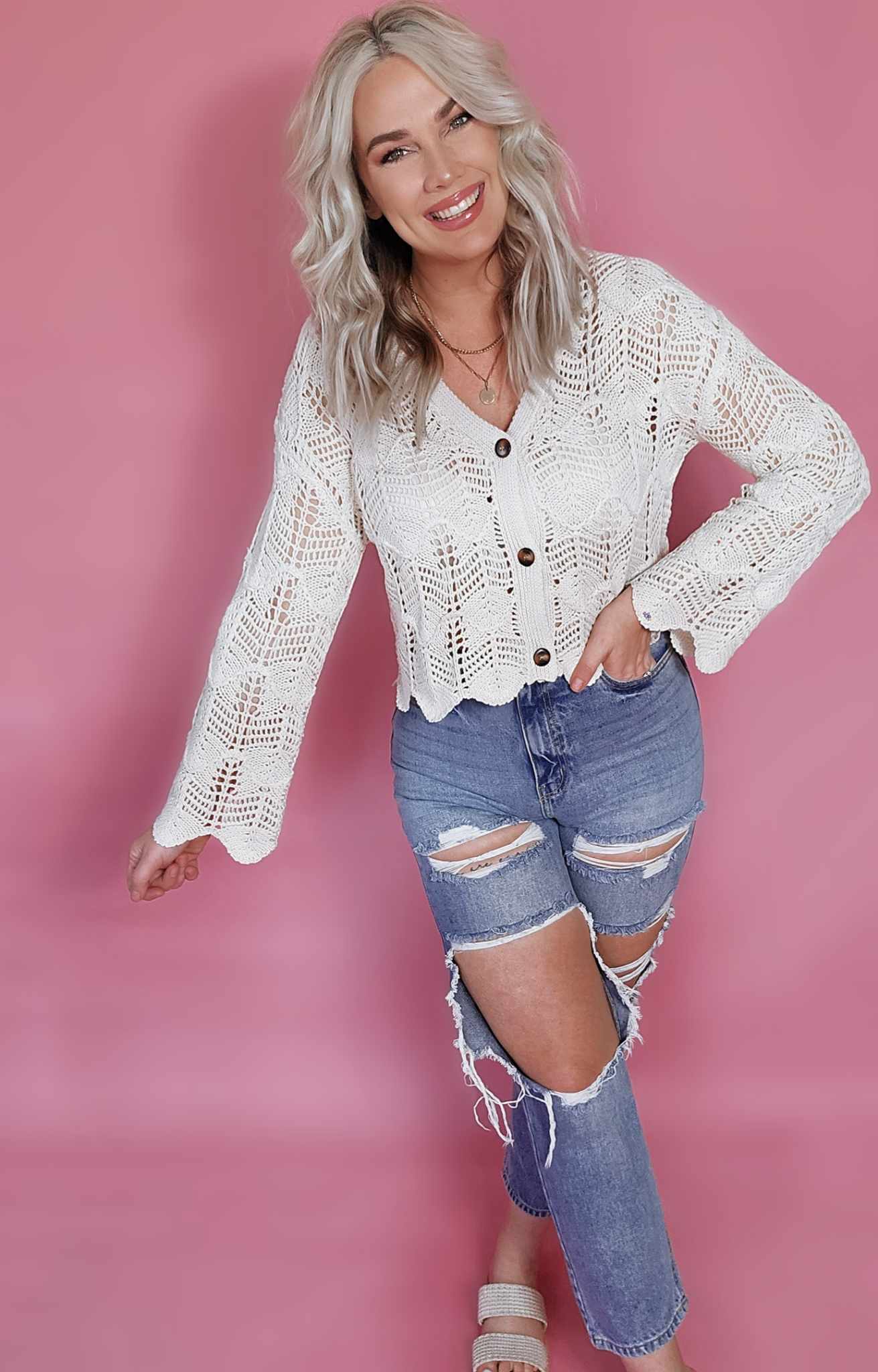 Scallop Hem Top