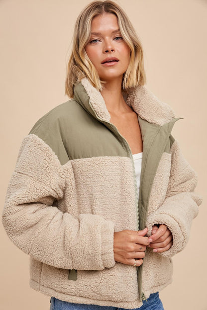 Elsa Sherpa Puffer Jacket