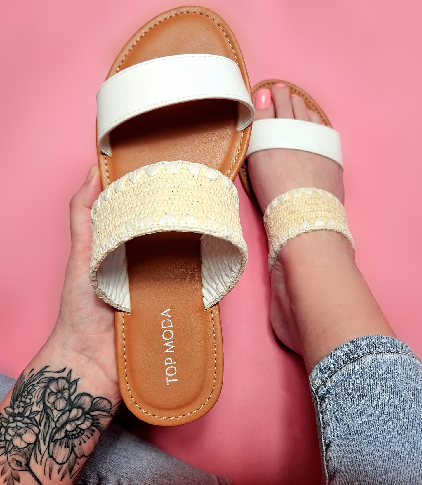 The Raffia Sandal