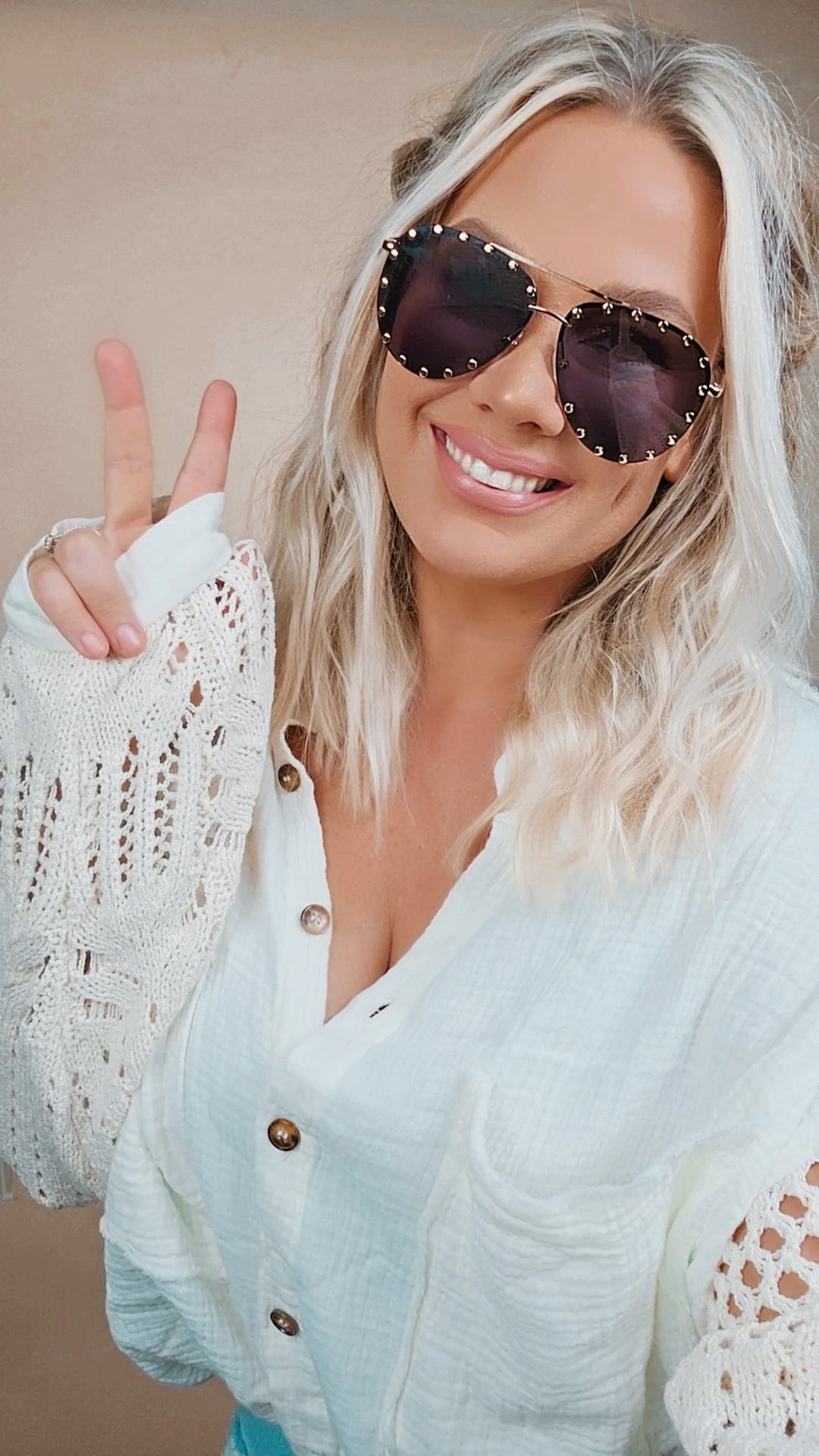 Hollywood Studded Aviators
