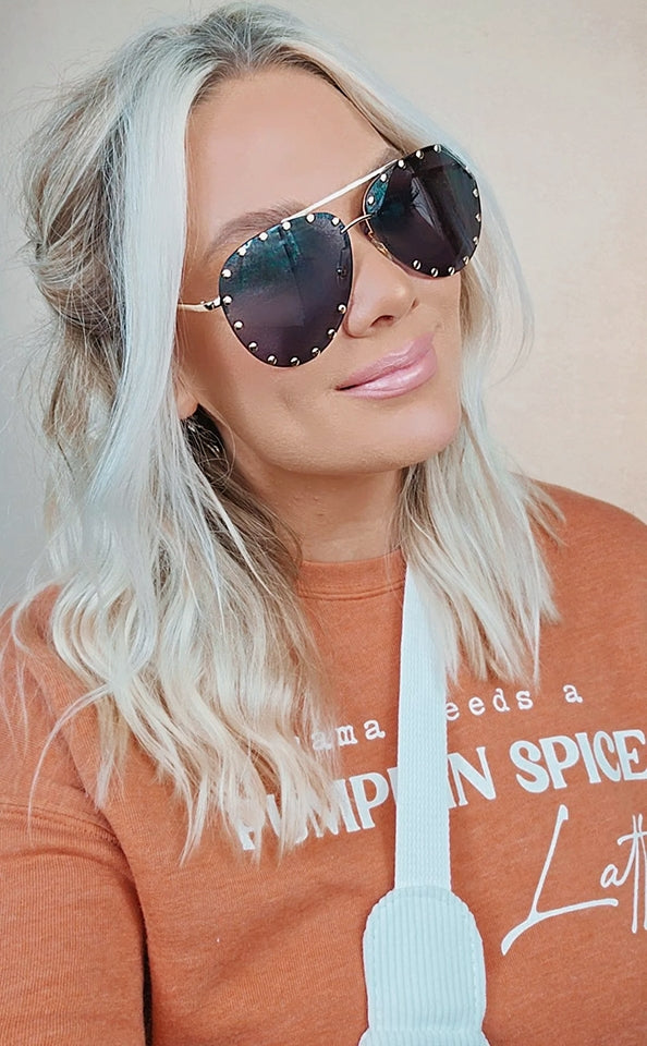 Hollywood Studded Aviators