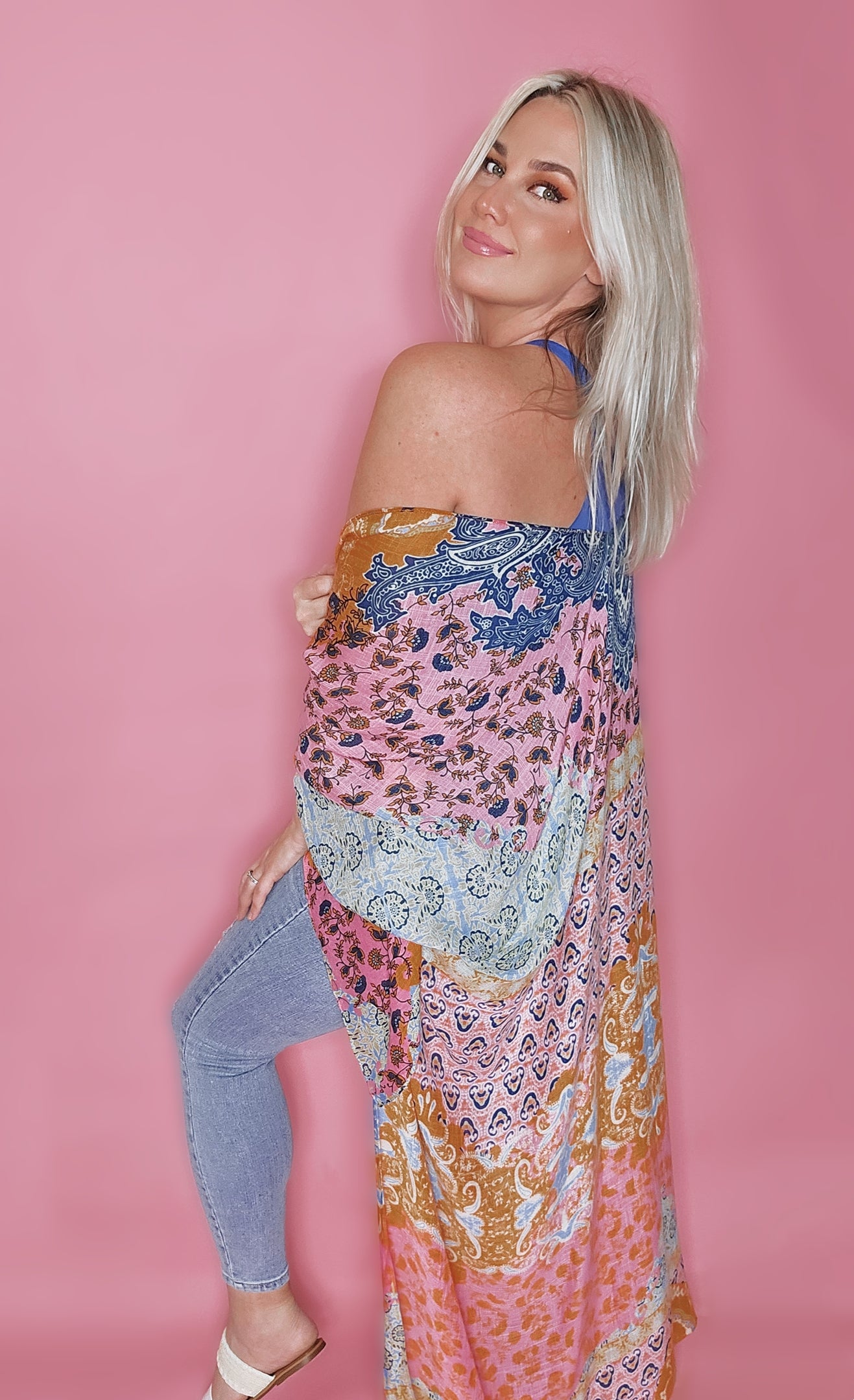 Intricate Demask Kimono