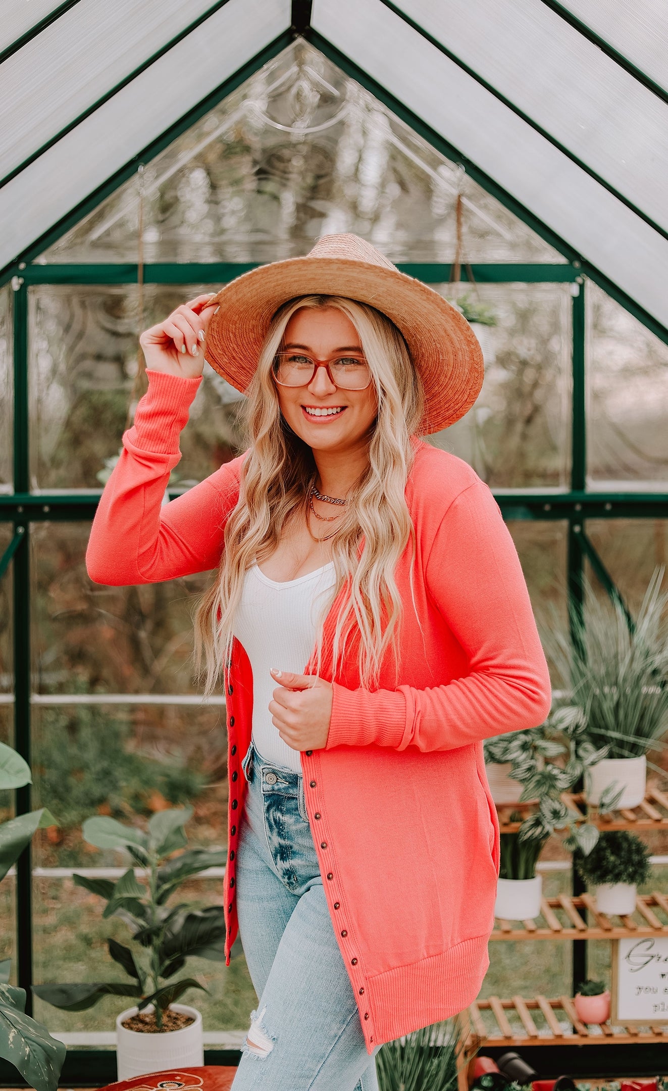 Coral Cardigan